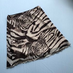 PRINCESS POLLY Vincent Mini Skirt Beige Print